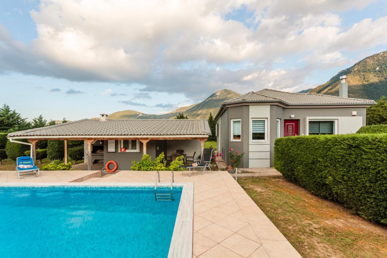 Villa Stymfalia - Luxury Mansion With Private Pool Karteri  Εξωτερικό φωτογραφία