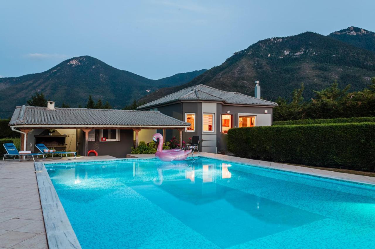 Villa Stymfalia - Luxury Mansion With Private Pool Karteri  Εξωτερικό φωτογραφία